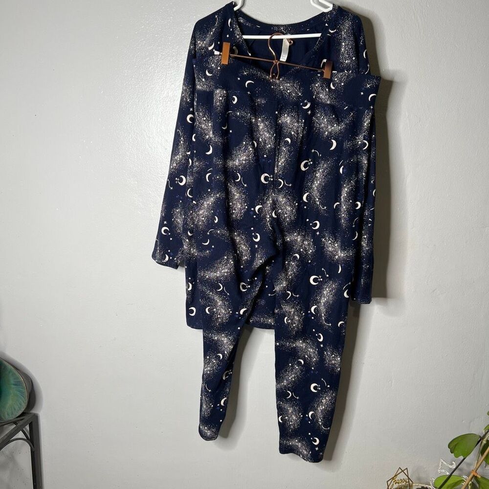 Lane Bryant Cacique 18/20 Pajama set Thermal Legging Set Crescent Maritime